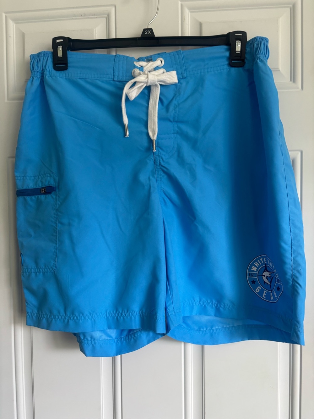 NWT White Water Gear Men's Blue Swim Trunks, Size XL